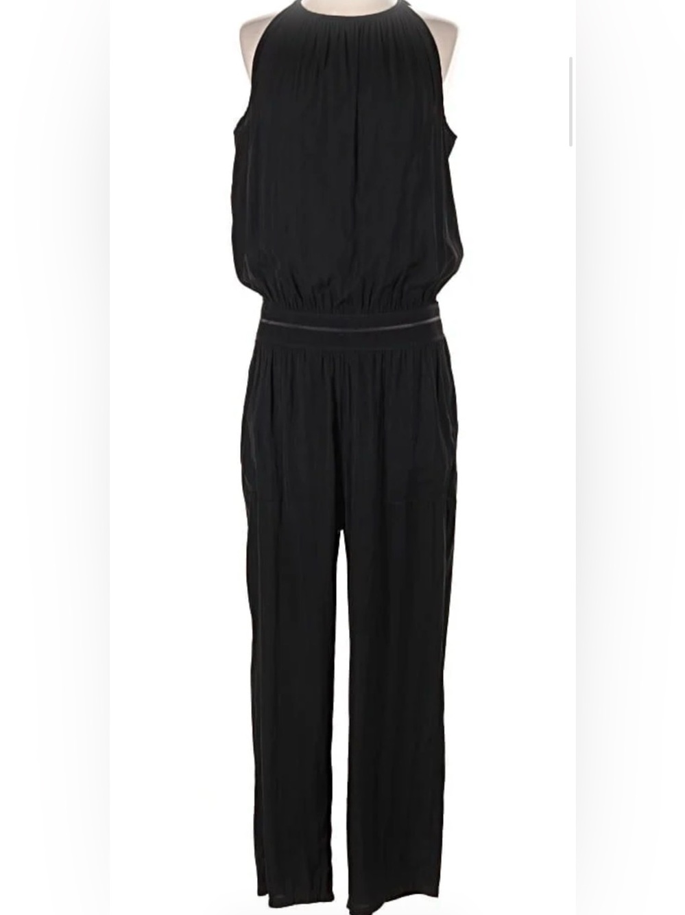 Lola & Sophie Black Sleeveless Halter Jumpsuit